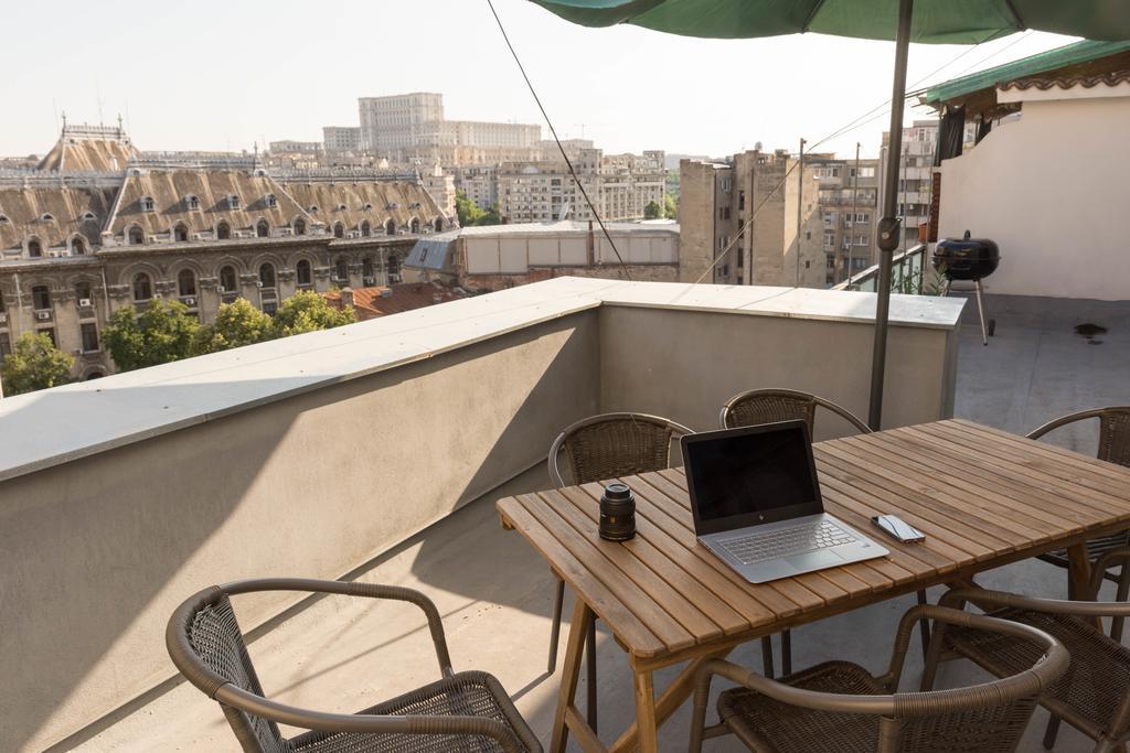 Rooftop Terrace Apartment Bukarest Exterior foto